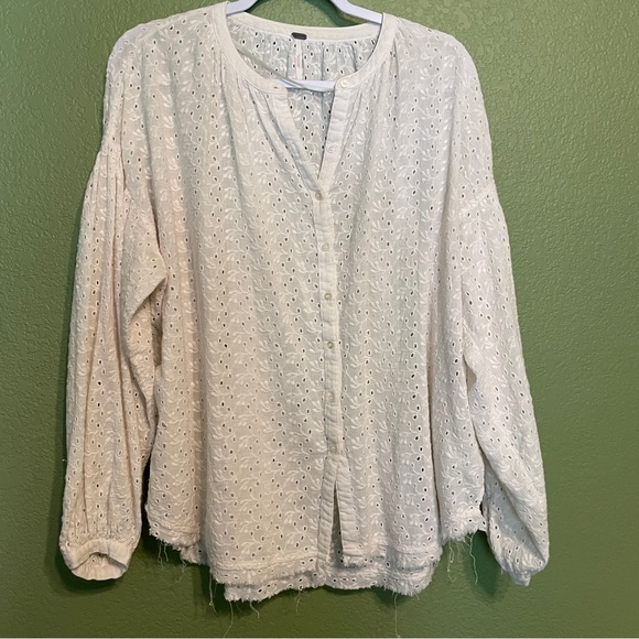 Free People Maddison Eyelet
Blouse Medium - Picture 3 of 6